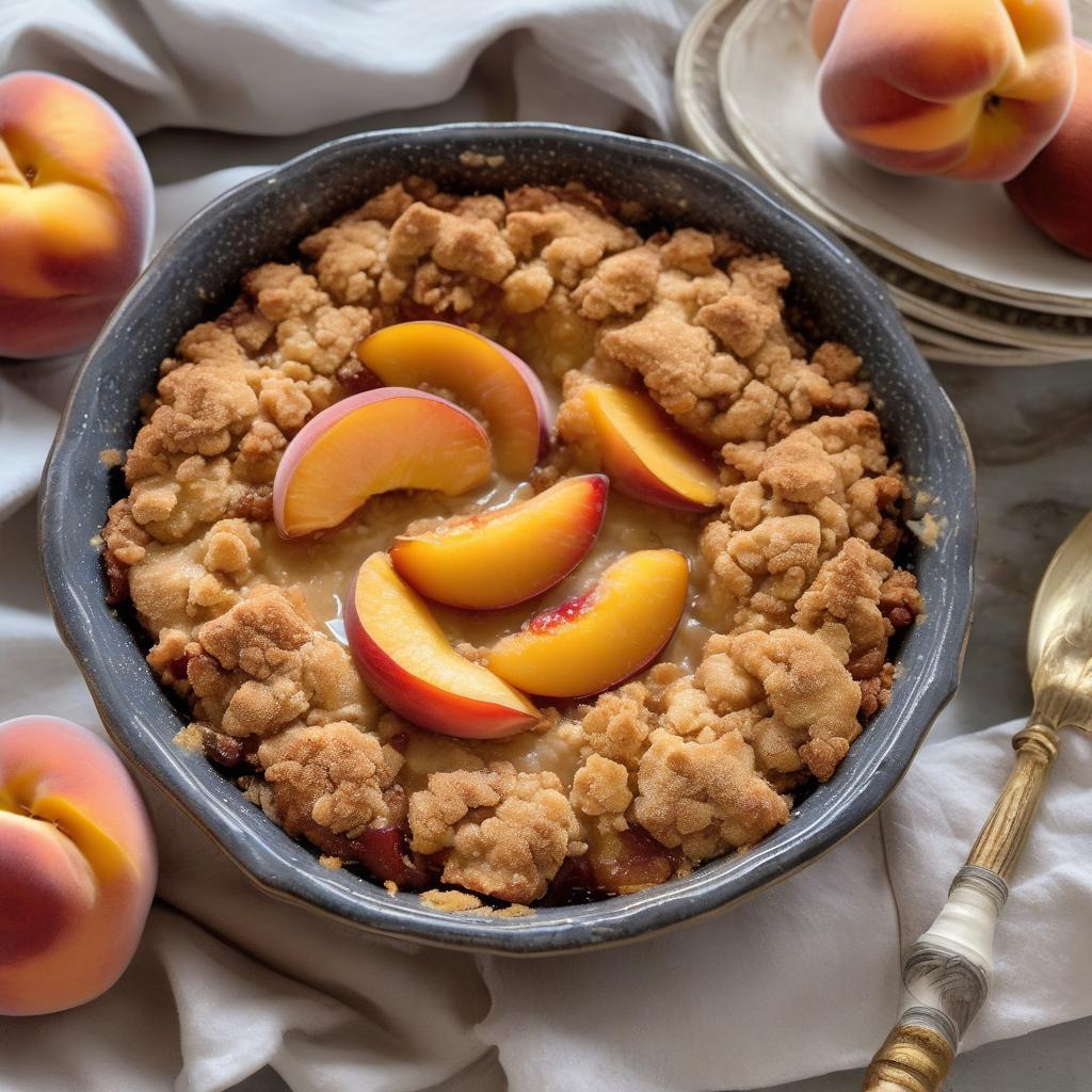 crumble di pesche alla birra